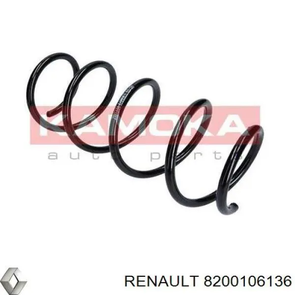 Передняя пружина 8200106136 Renault (RVI)