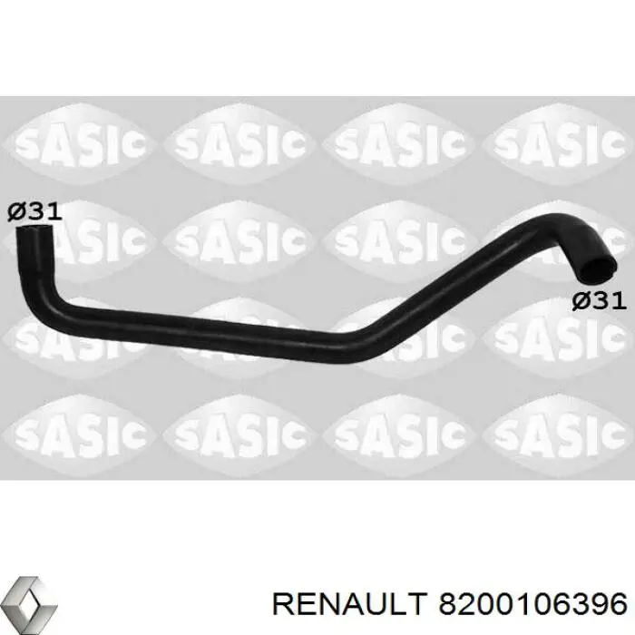 Патрубок радиатора 8200335781 Renault (RVI)