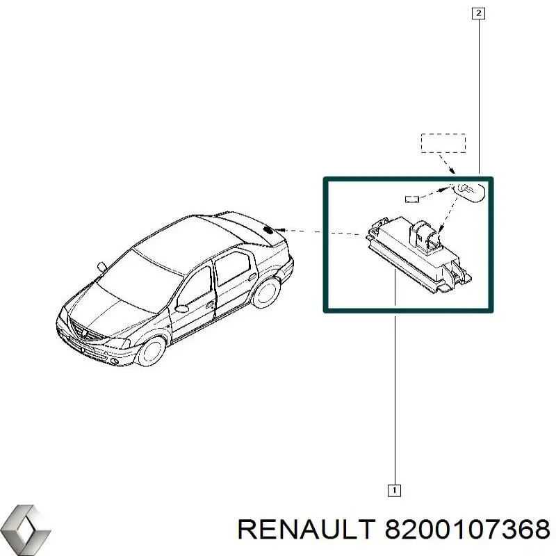 8200107368 Renault (RVI) ручка двери передней наружная правая