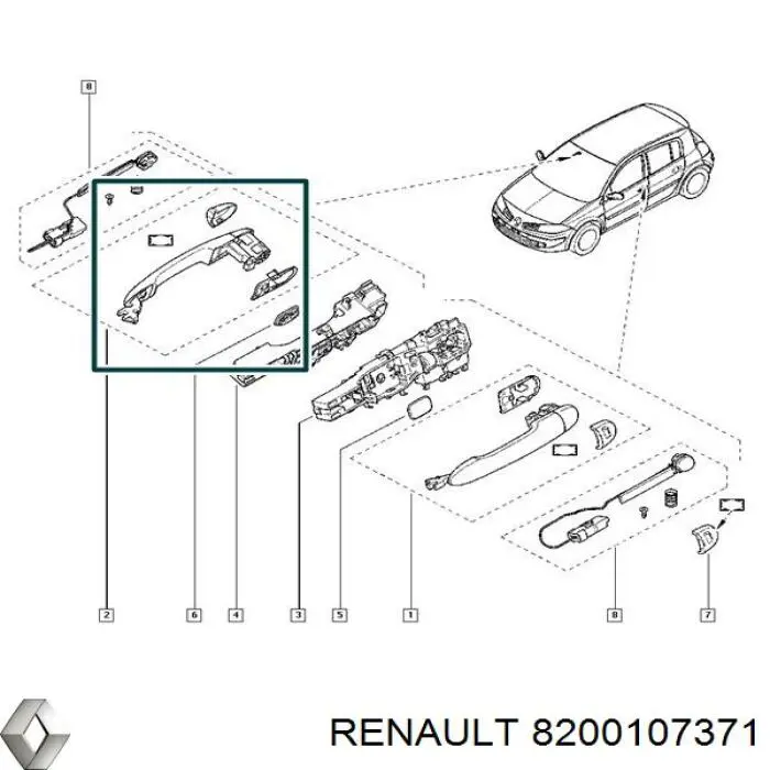  Renault (RVI) 8200107371 цена, от 14.40 USD