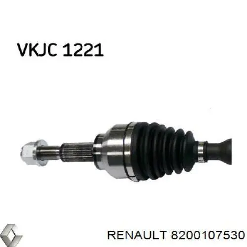 Правая полуось 8200107530 Renault (RVI)