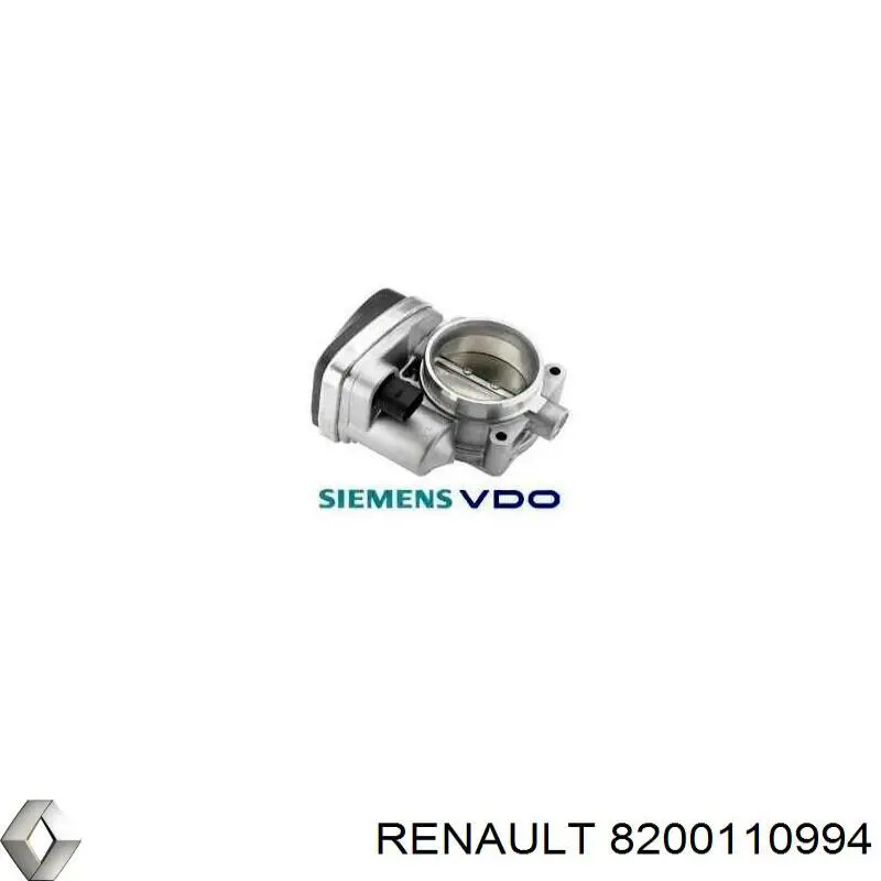 Дроссельная заслонка в сборе Renault (RVI) 8200110994 цена, от 303.78 USD