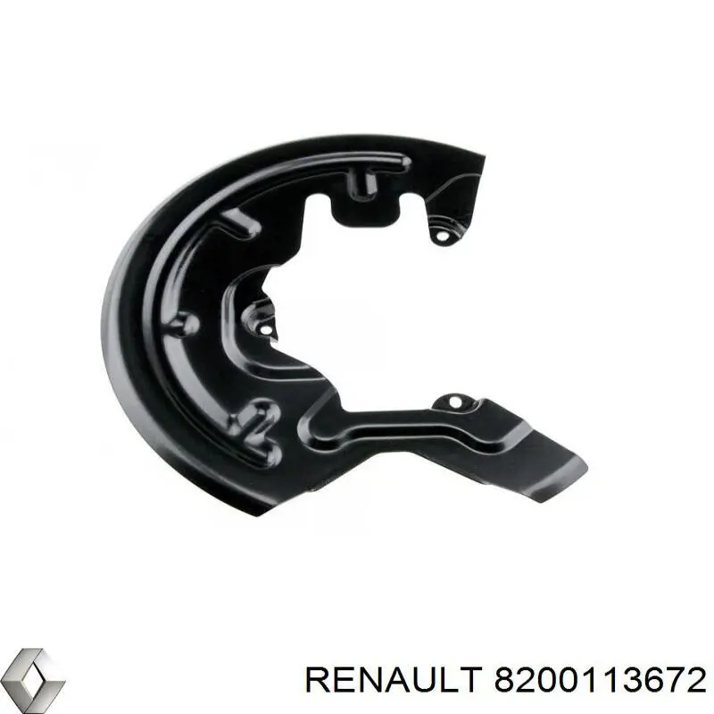 Proteção do freio de disco dianteiro direito para Renault Megane (EM0)