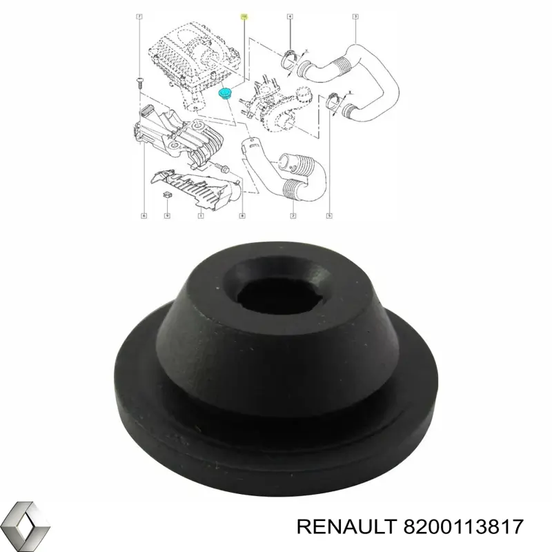 Купить 1329800QAA Nissan/Infiniti Подушка корпуса воздушного фильтра