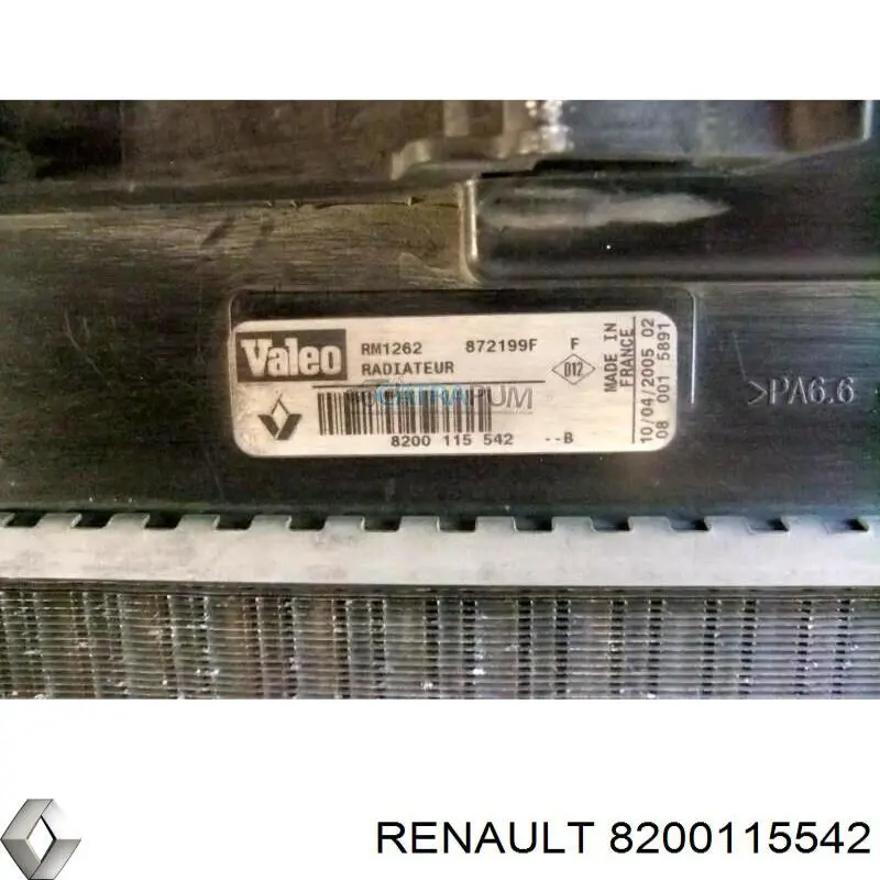 Радиатор 8200115542 Renault (RVI)