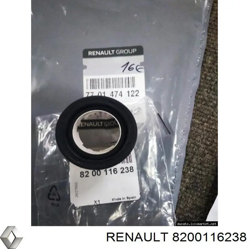 8200116238 Renault (RVI) Сальник полуоси переднего моста, правой