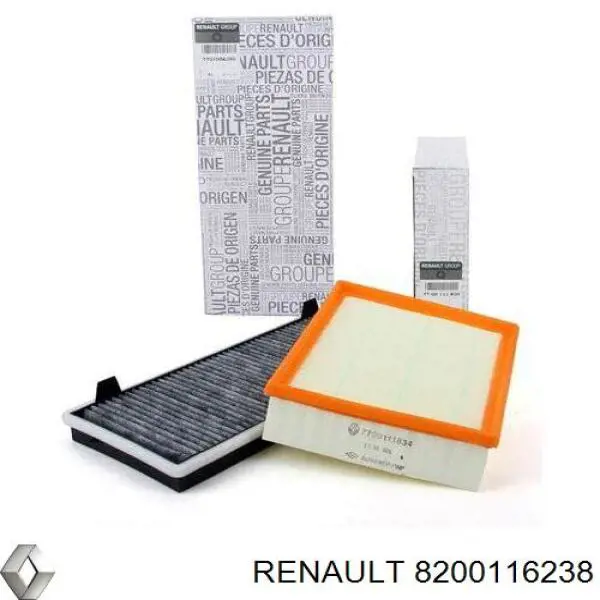 8200116238 RENAULT Anillo retén de semieje, eje delantero, derecho original y equivalente