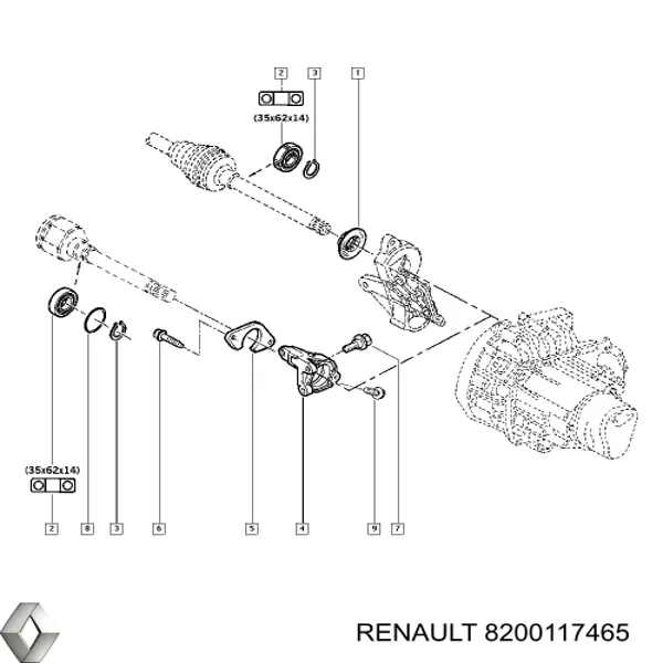 Купить 8200117465 Renault (RVI) 