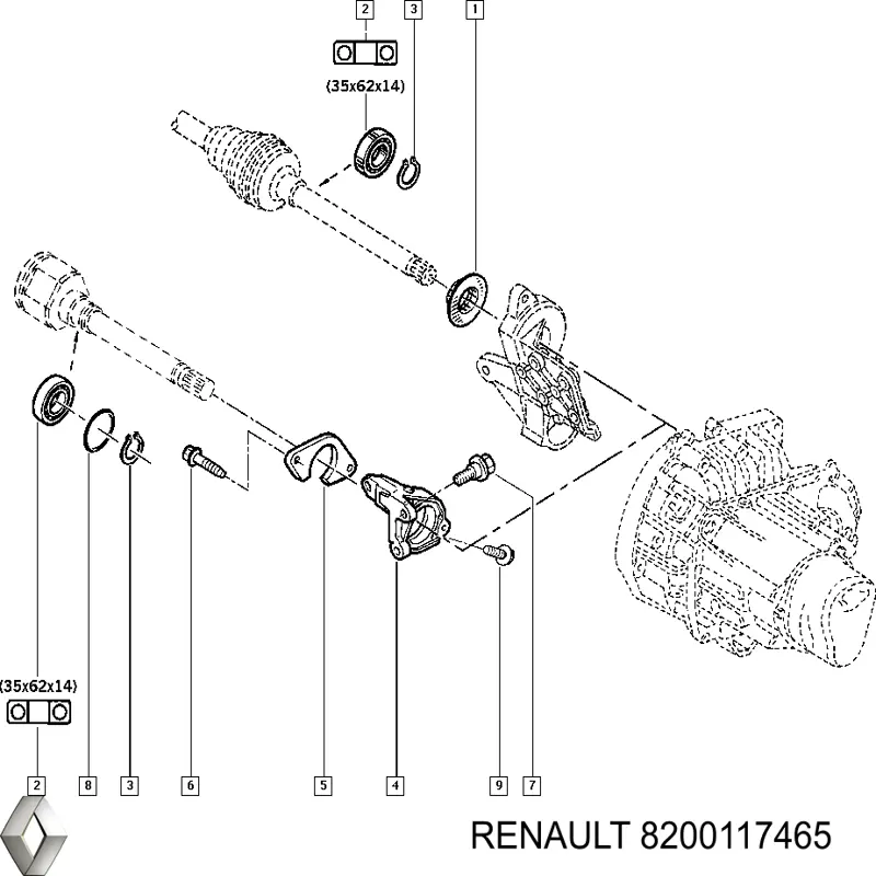  Renault (RVI) 8200117465 цена, от 29.67 USD
