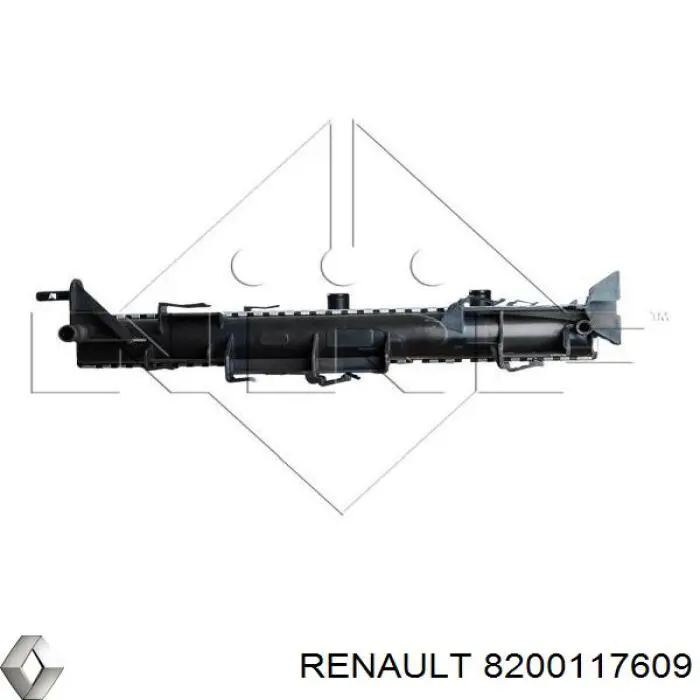 Купить 8200117609 Renault (RVI) Радиатор водяной