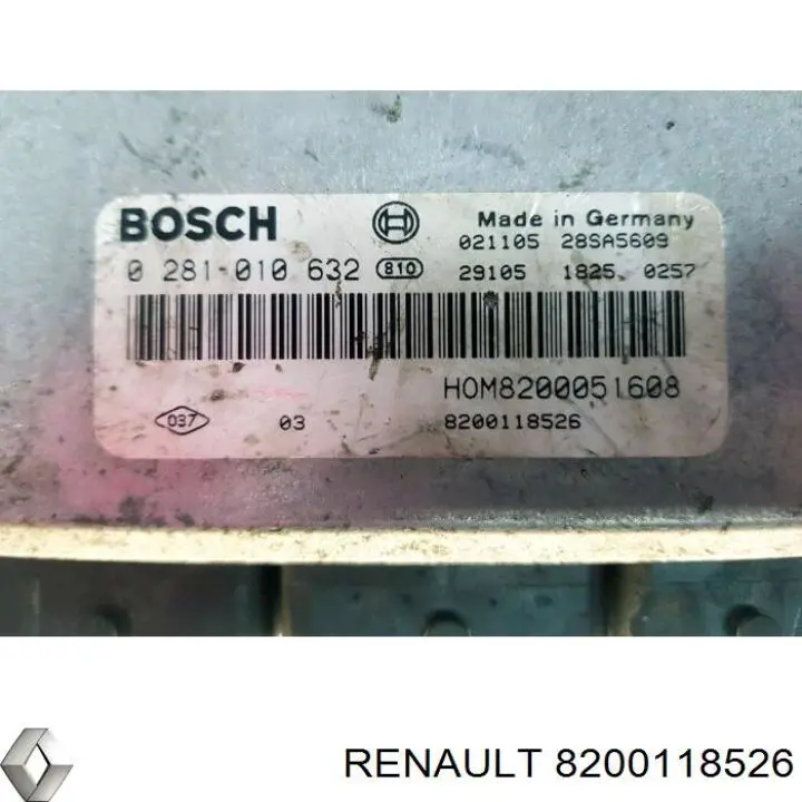 Купить 8200118526 Renault (RVI) Электронный блок управления двигателем