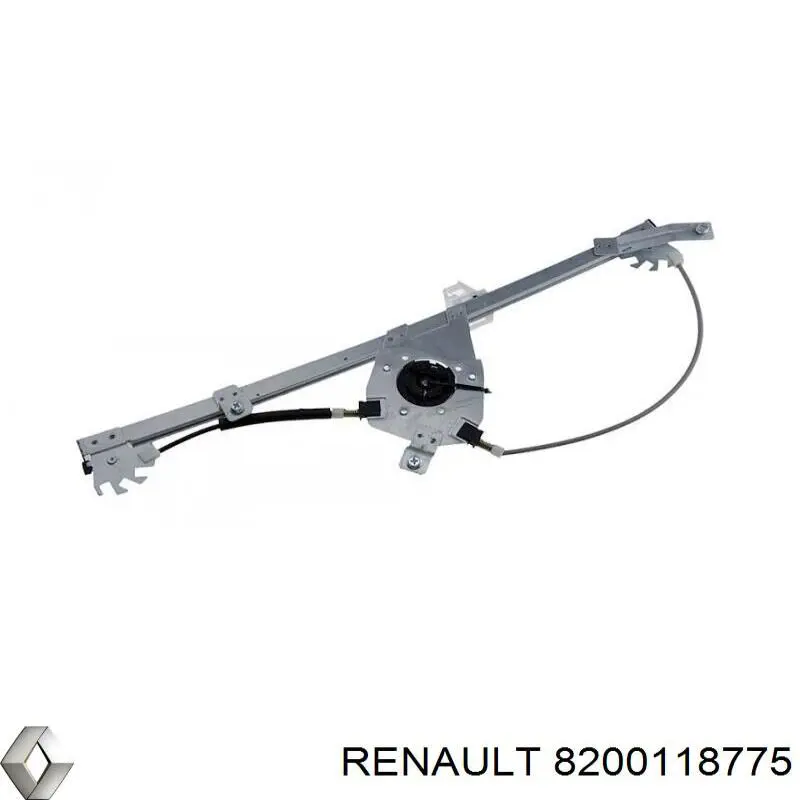 8200118775 Renault (RVI) mecanismo de acionamento de vidro da porta dianteira direita