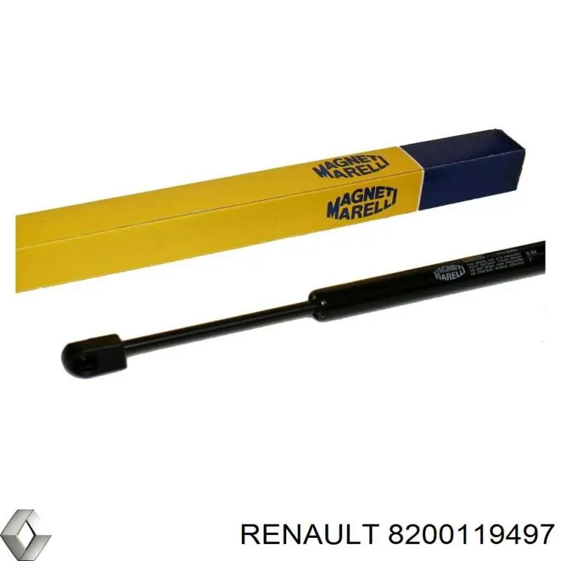 8200119497 Renault (RVI) amortecedor de tampa de porta-malas (de 3ª/5ª porta traseira)