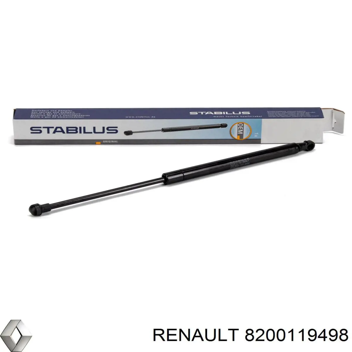 Газовый упор багажника Renault (RVI) 8200119498