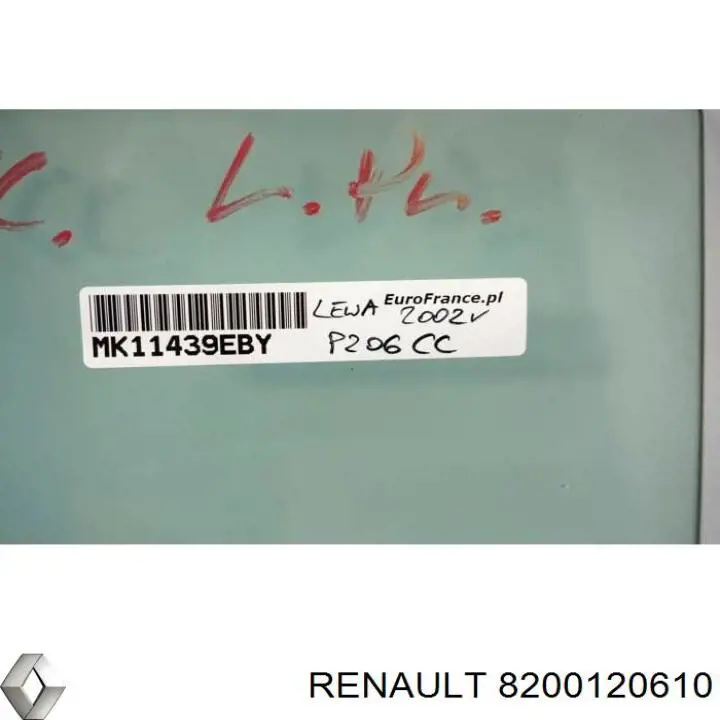 Купить 8200120610 Renault (RVI) Стекло задней двери, правой