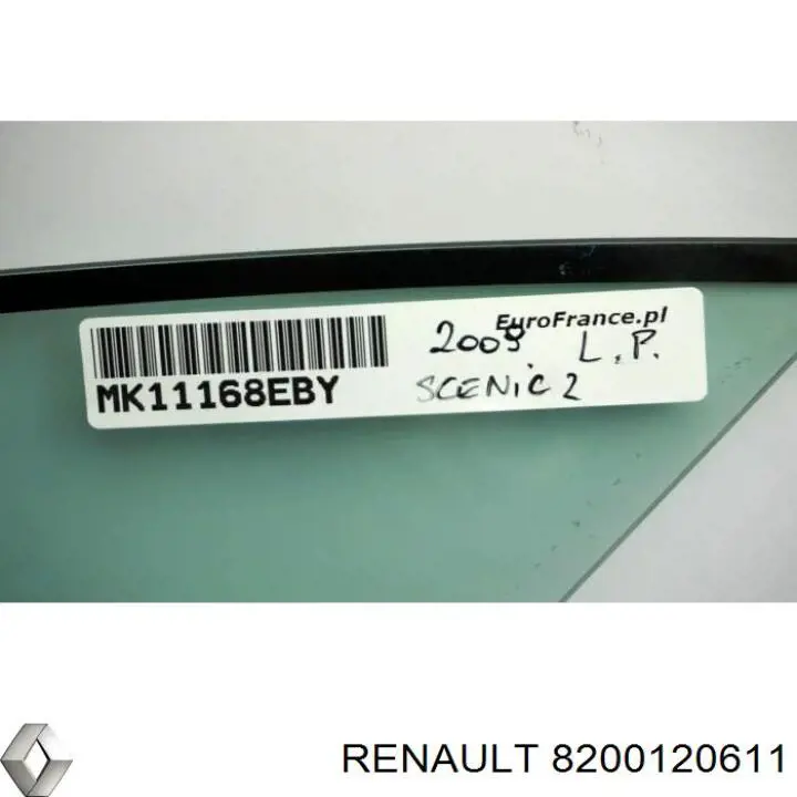 8200120611 Renault (RVI) Стекло двери задней левой
