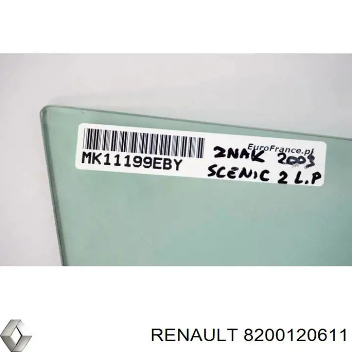 Стекло задней двери, левой Renault (RVI) 8200120611 цена, от 38.90 USD