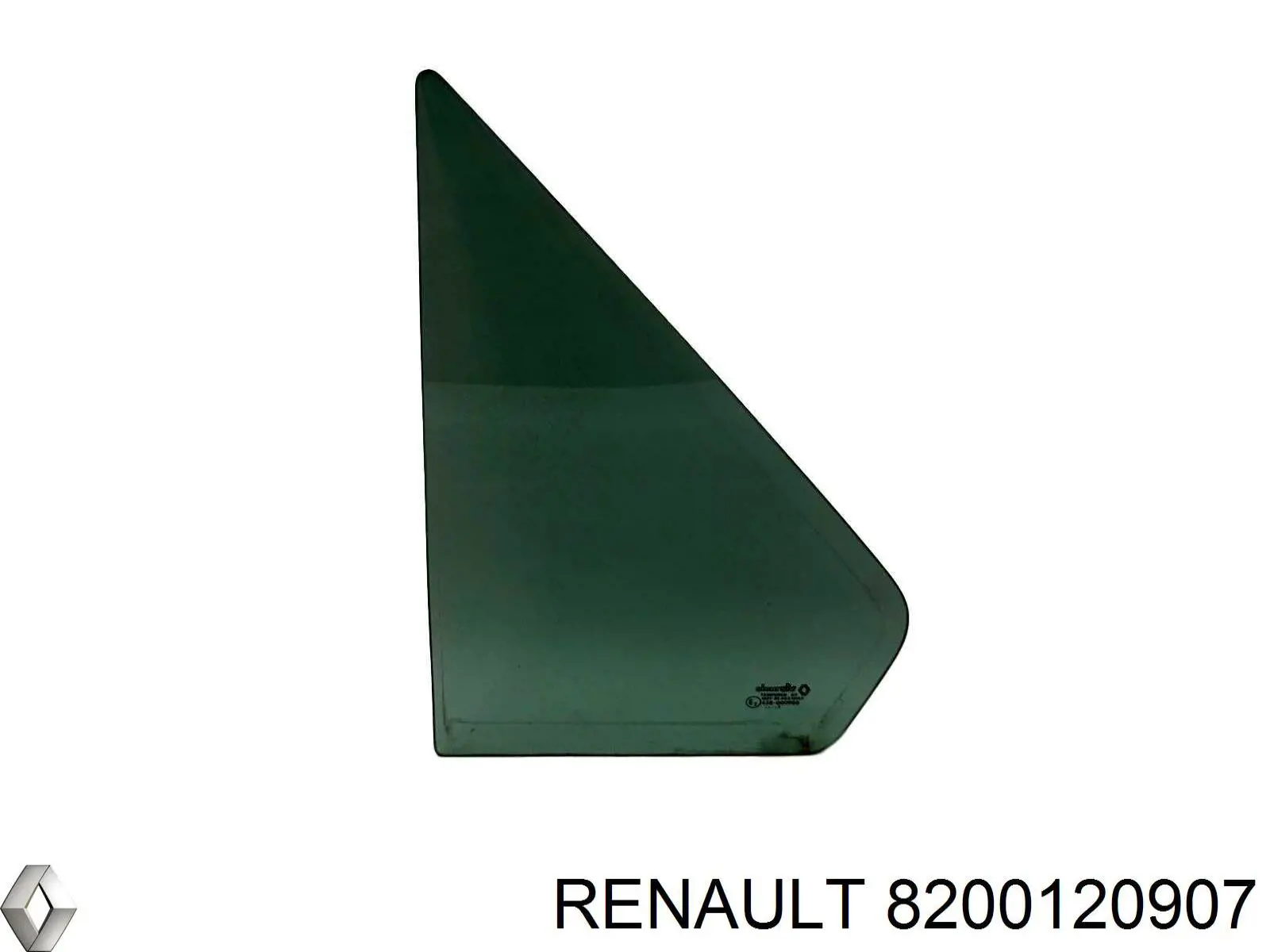 Стекло-форточка двери, передней, правой Renault (RVI) 8200120907