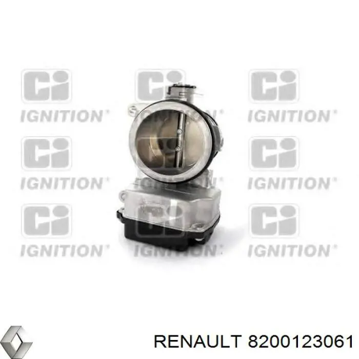 Válvula de borboleta montada 8200123061 Renault (RVI)