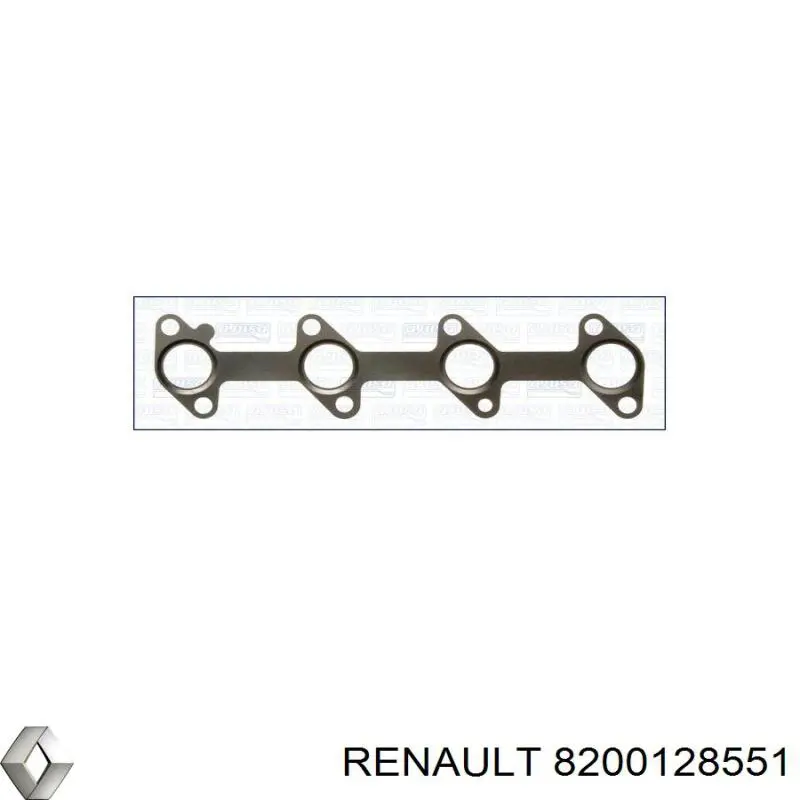 Прокладка выпускного коллектора Renault (RVI) 8200128551