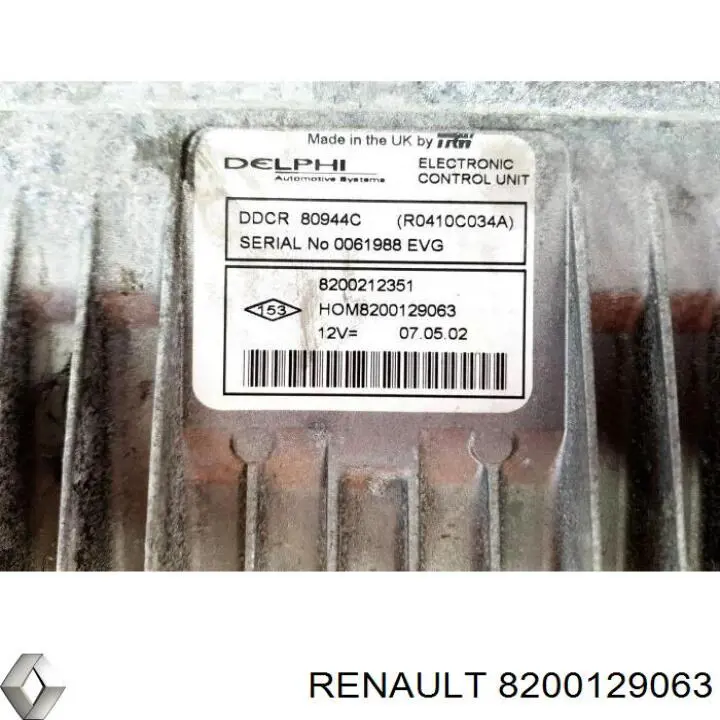 8200129063 Renault (RVI) Мозги двигателя