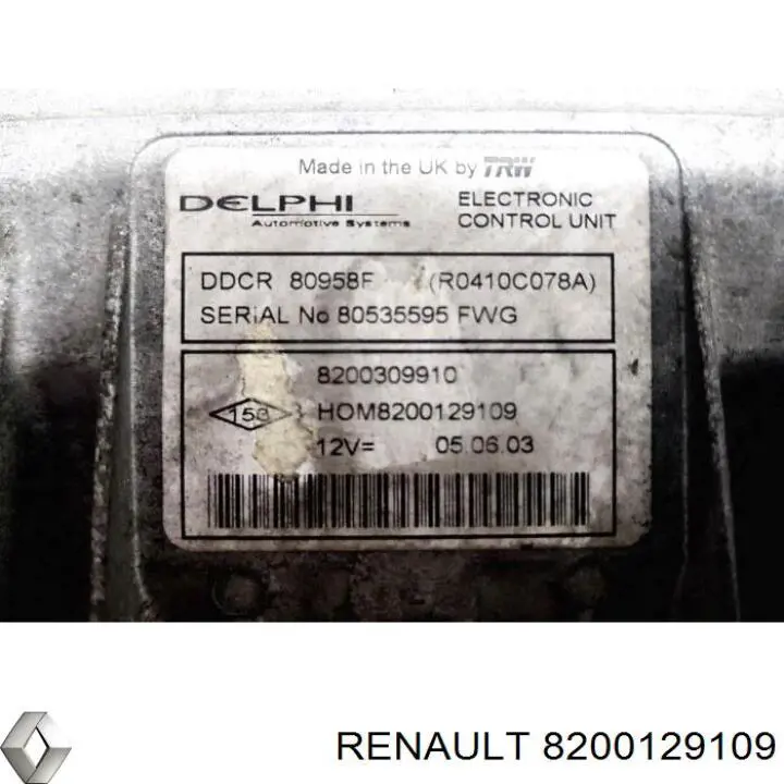  Renault (RVI) 8200129109 цена, от 87.10 USD