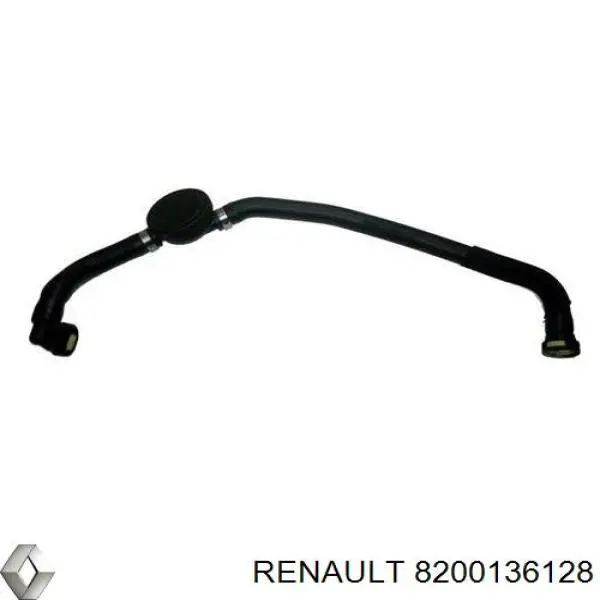 Патрубок вентиляции картерных газов 8200136128 Renault (RVI)