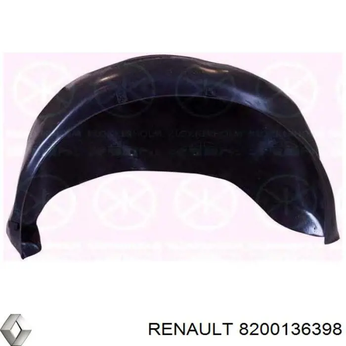Guarda-barras do pára-lama traseiro direito para Renault Scenic (JM0)