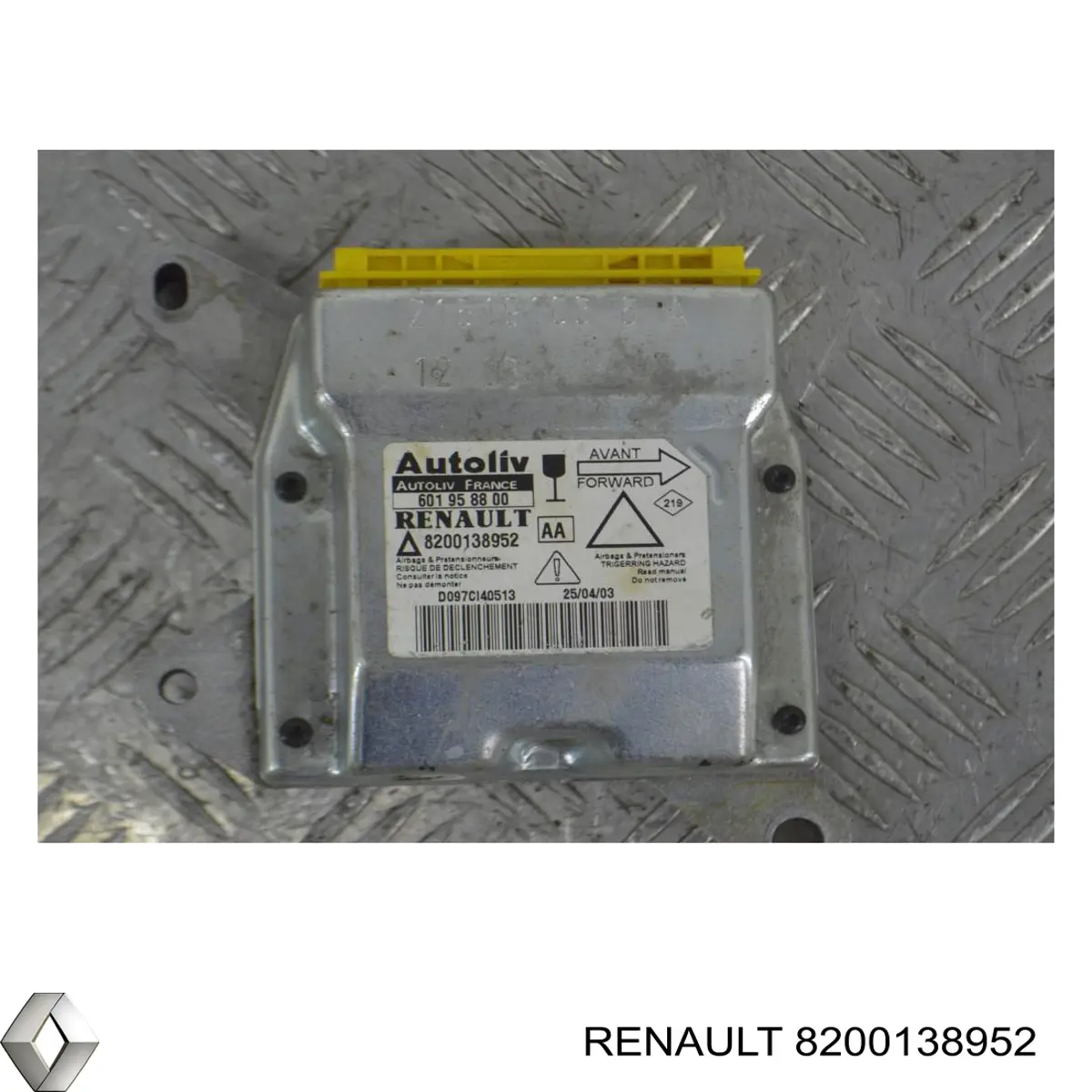 Модуль-процессор управления подушкой безопасности (ЭБУ AIRBAG) 7701070531 Renault (RVI)