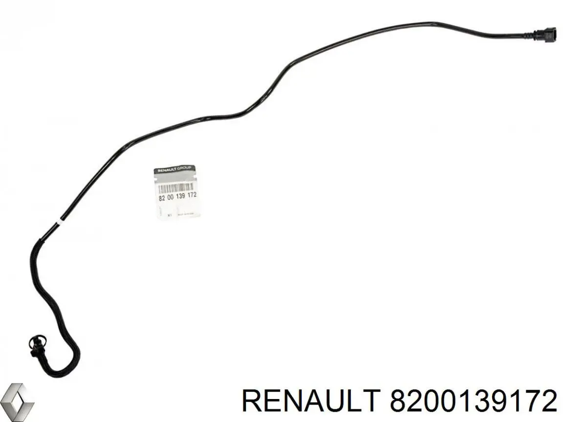 Трубка топливная, от фильтра к топливной рейке 8200139172 Renault (RVI)