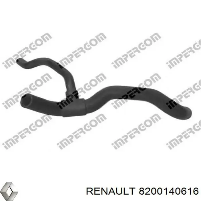 Патрубок радиатора 8200140616 Renault (RVI)