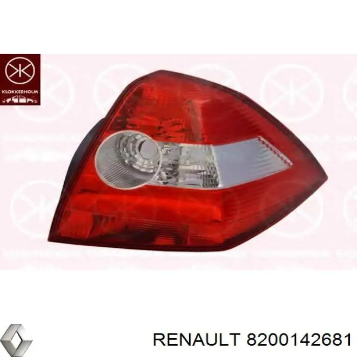 8200142681 Renault (RVI) lanterna traseira direita