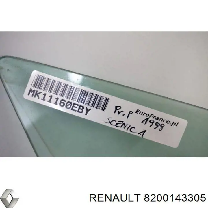 Стекло-форточка двери передней правой Renault (RVI) 8200143305 цена, от 81.74 USD