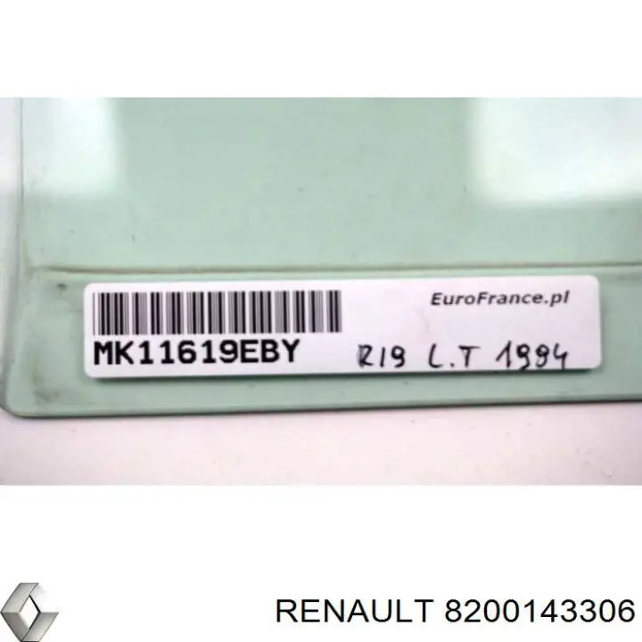 Стекло водительской двери Renault (RVI) 8200143306