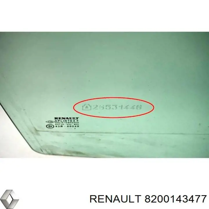 Стекло пассажирской двери Renault (RVI) 8200143477 цена, от 46.98 USD