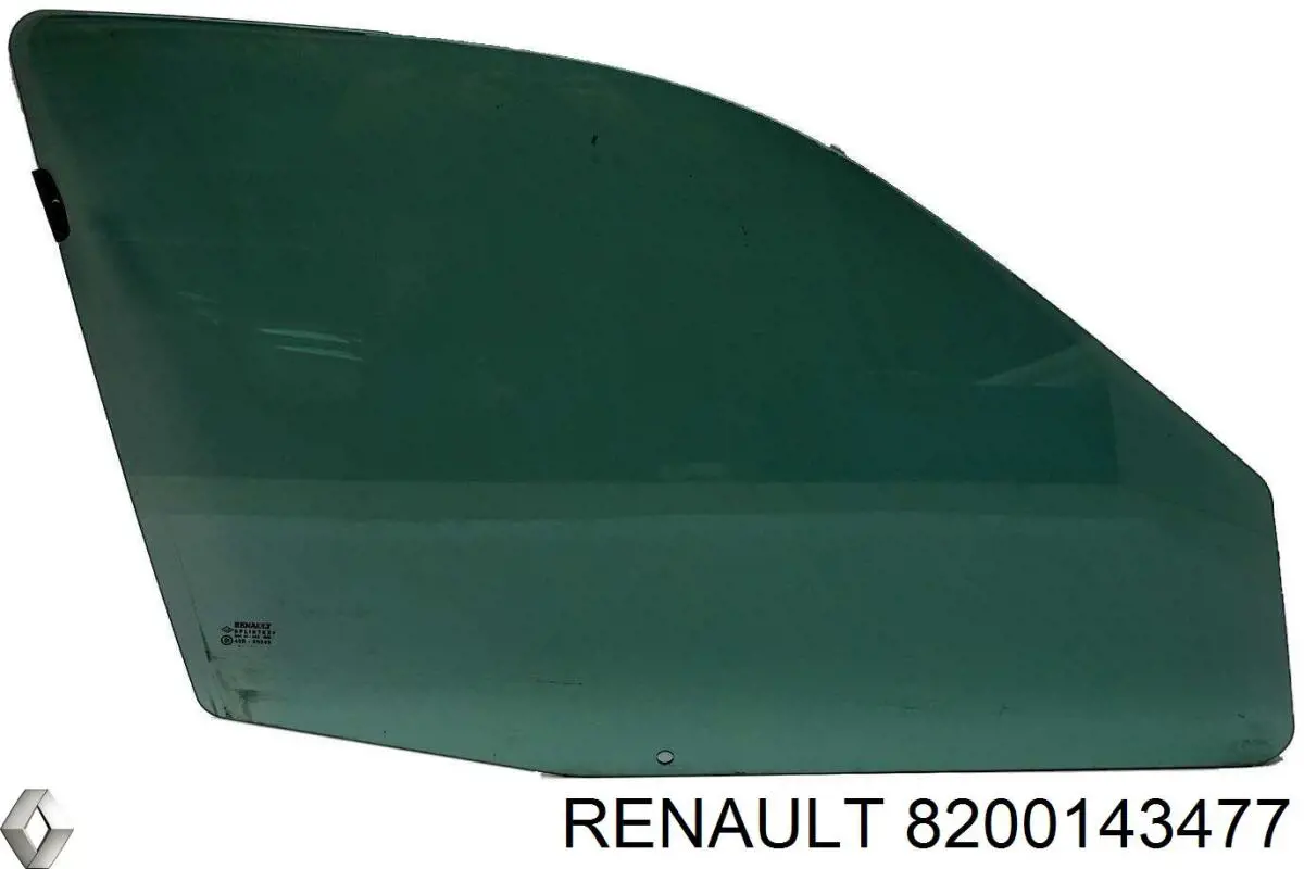 Стекло двери передней правой на Renault Clio II 