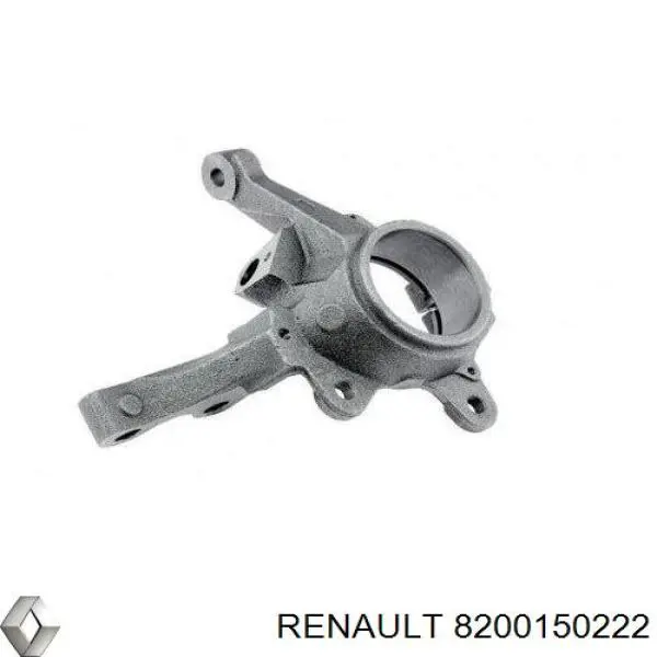 Pino moente (extremidade do eixo) dianteiro esquerdo 8200150222 Renault (RVI)