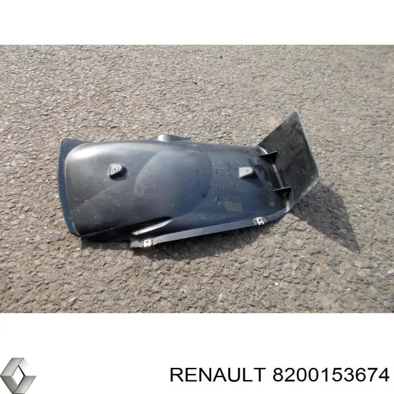 Guarda-barras do pára-lama traseiro esquerdo para Renault Kangoo (KC0)