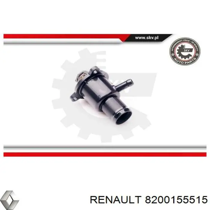 Tapa de termostato 8200155515 Renault (RVI)