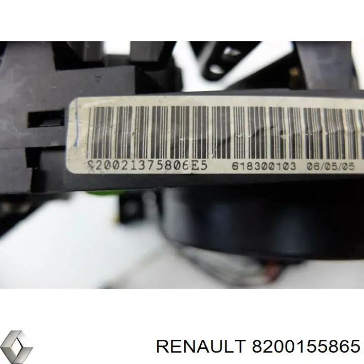 Comutador instalado na coluna da direção, montado Renault Megane II KM0, KM1