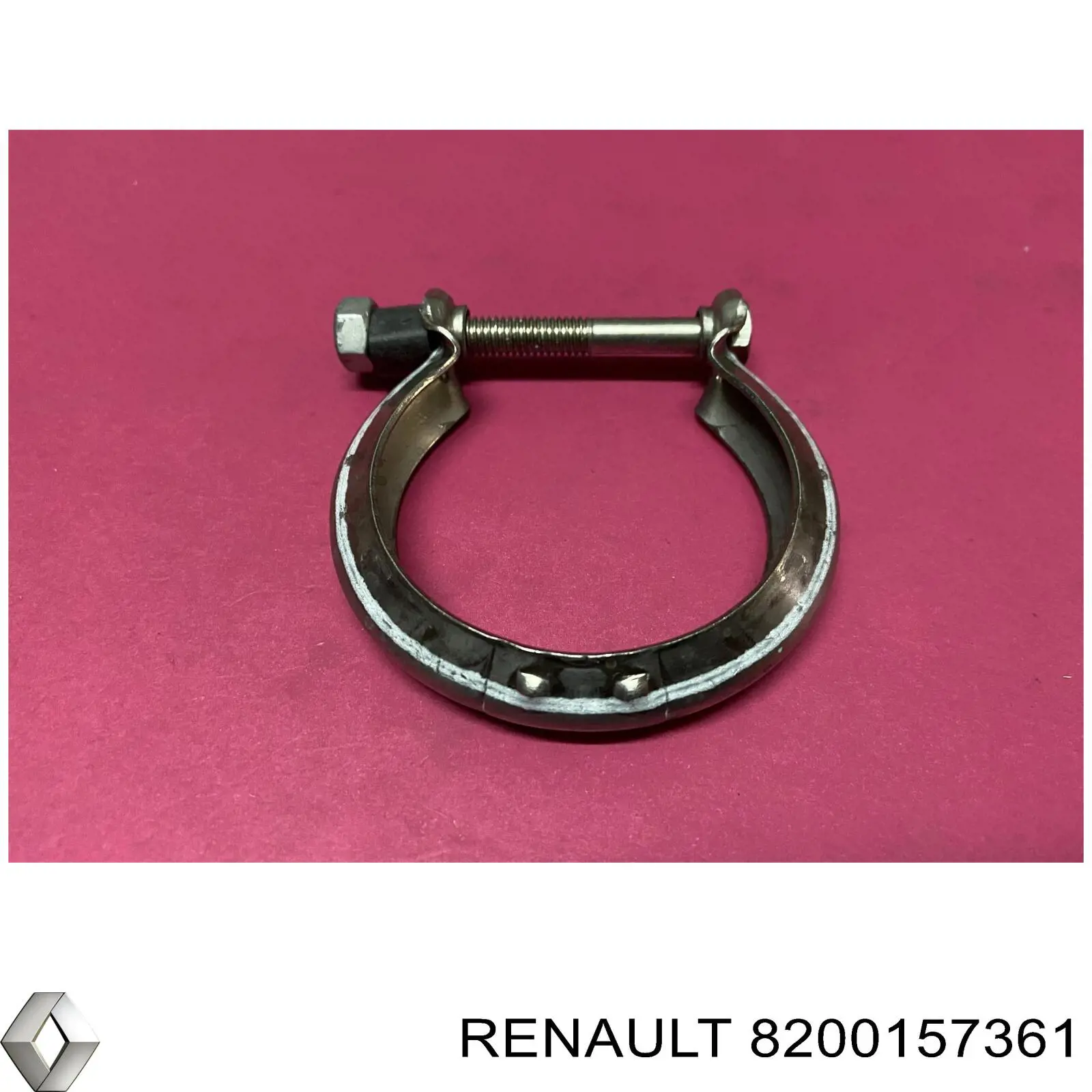 Хомут крепления глушителя передний Renault (RVI) 8200157361 цена, от 2.96 USD