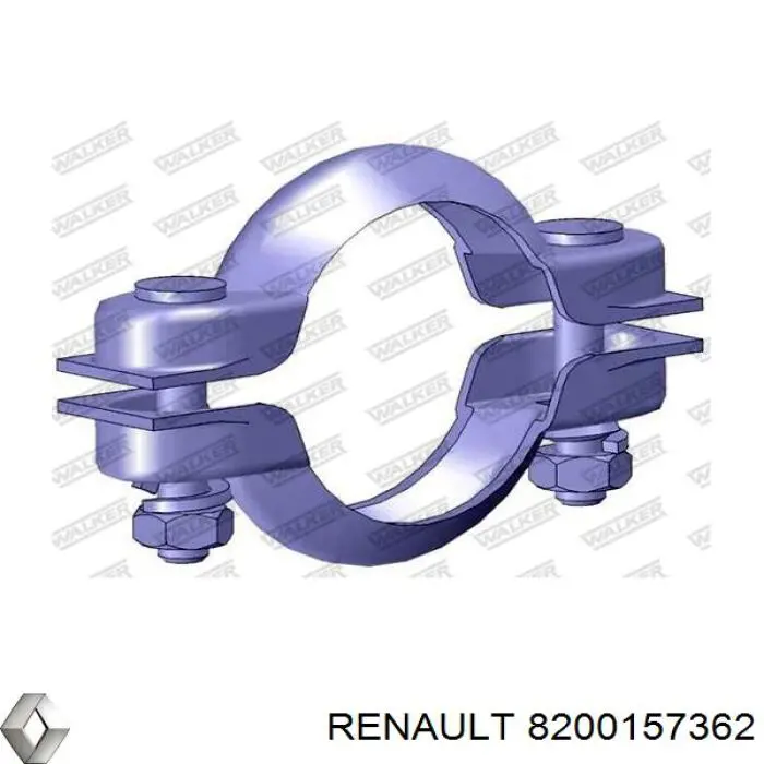 Купить 8200157362 Renault (RVI) Монтажные элементы передние выпускной системы