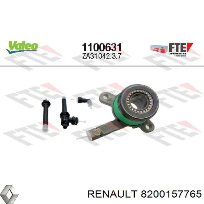 Цилиндр сцепления рабочий с выжимным подшипником Renault (RVI) 8200157765 цена, от 36.71 USD