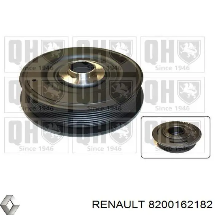 8200162182 Renault (RVI) Шкив коленчатого вала