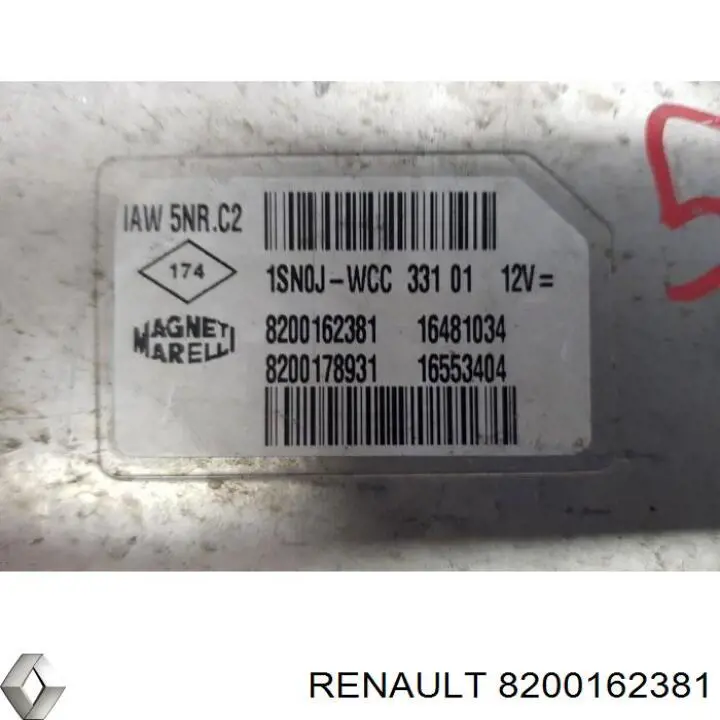 ЭБУ двигателем Renault (RVI) 8200162381 цена, от 75.99 USD