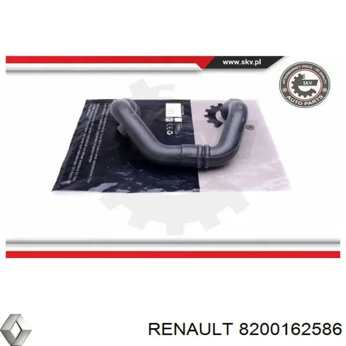 Патрубок воздушный, выход из турбины/компрессора (наддув) Renault (RVI) 8200162586 цена, от 28.95 USD