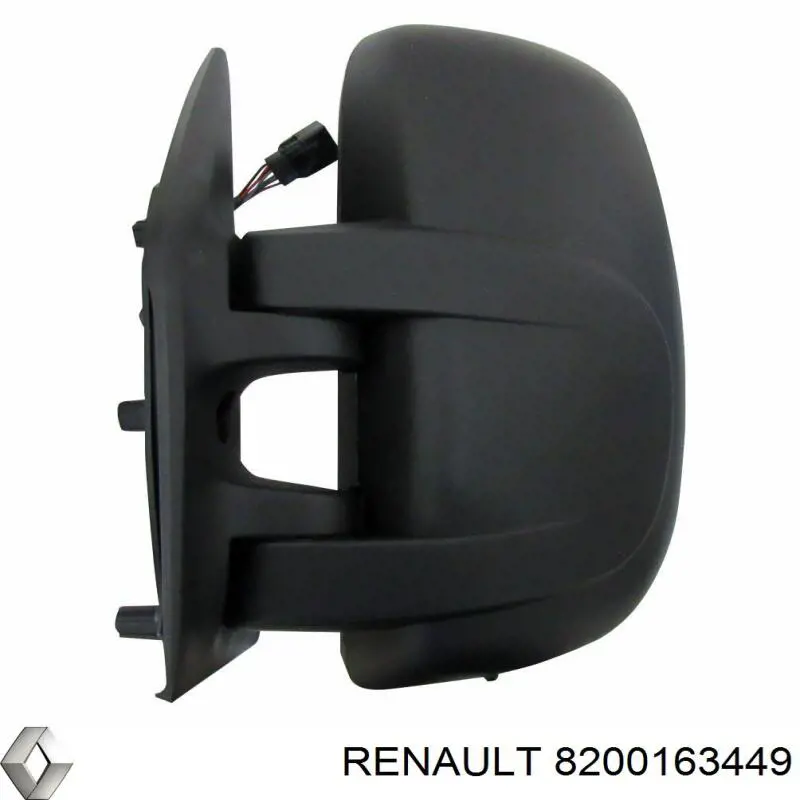 Левое боковое зеркало 8200163449 Renault (RVI)