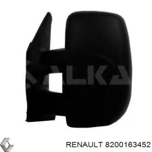 Зеркало заднего вида правое 8200163452 Renault (RVI)