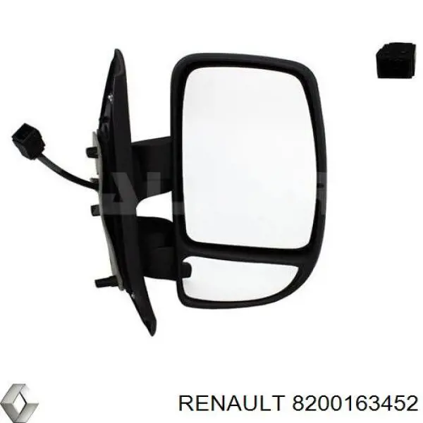Наружное зеркало правое Renault (RVI) 8200163452 цена, от  