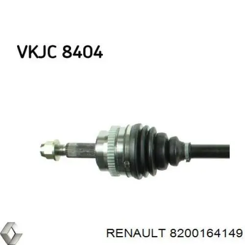 Правая полуось 8200477655 Renault (RVI)